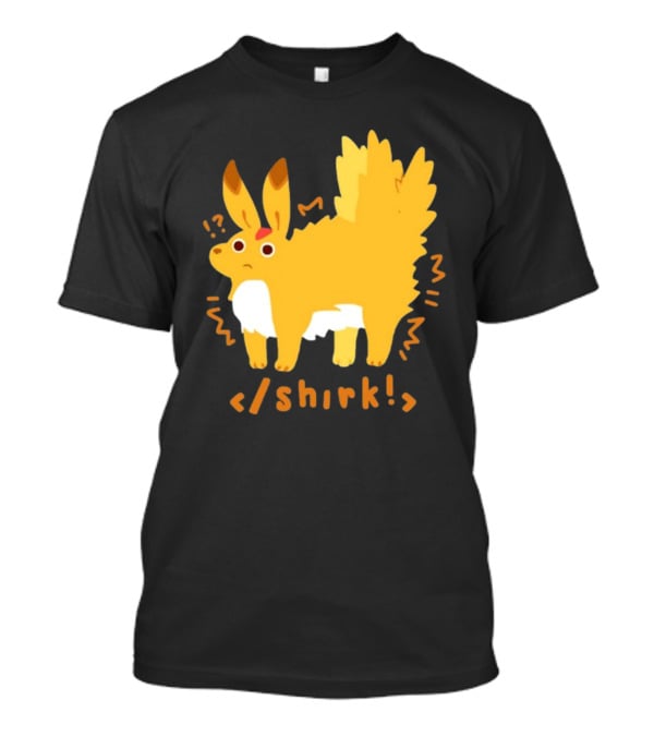 Fenrishion Pokemon Shirk Fluffy Jolteon Parody Quirky T-Shirt