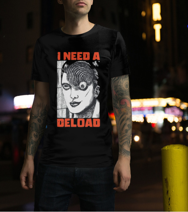 I Need A Deload Spiral Horror Comic T-Shirt