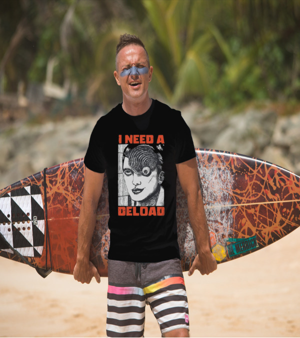 I Need A Deload Spiral Horror Comic T-Shirt