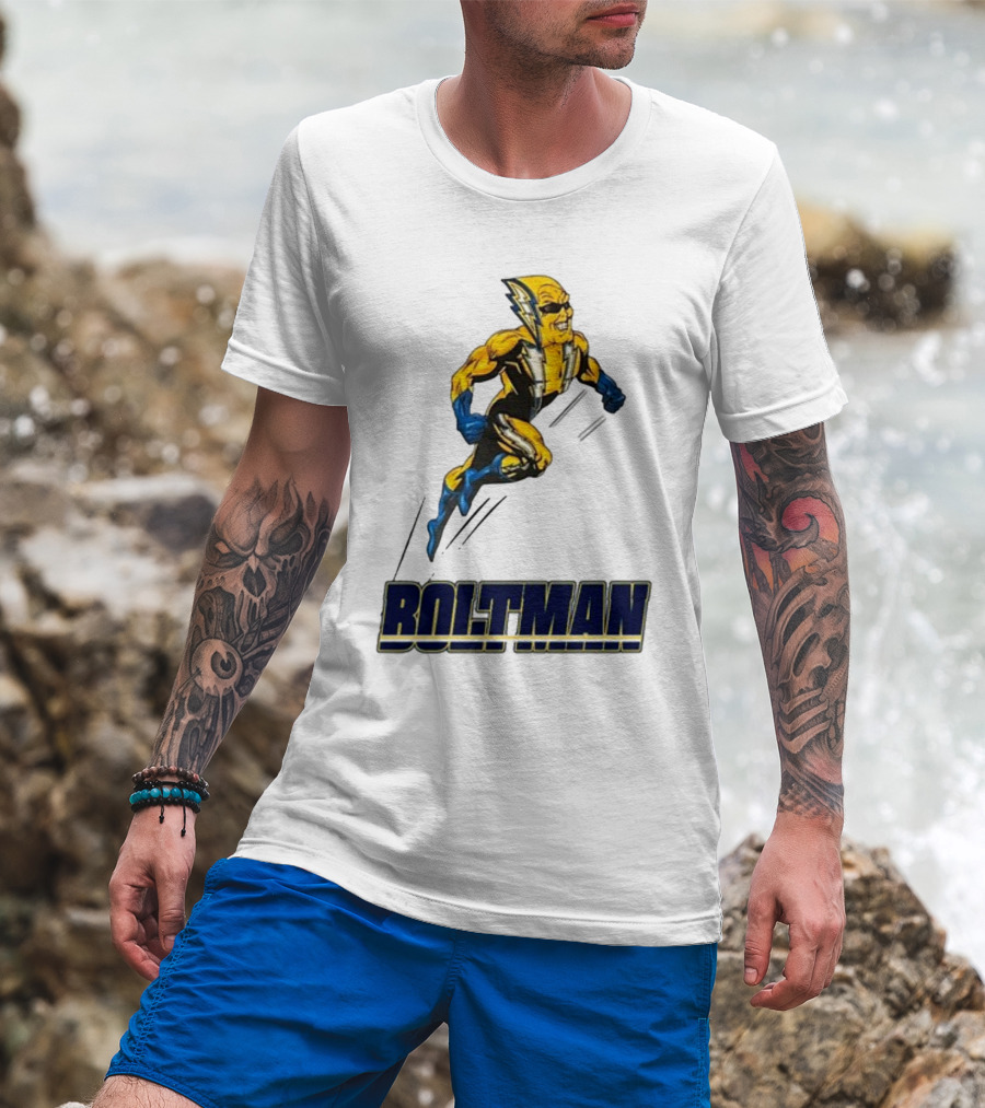 Boltman Superhero With Lightning Costume T-Shirt