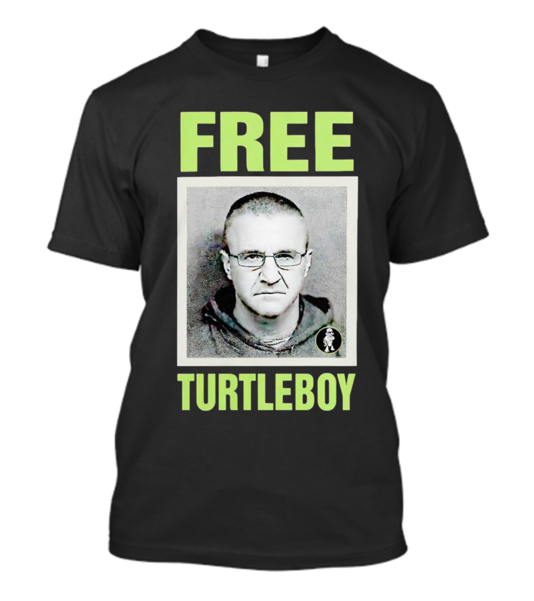 Free Turtleboy Mugshot T-Shirt
