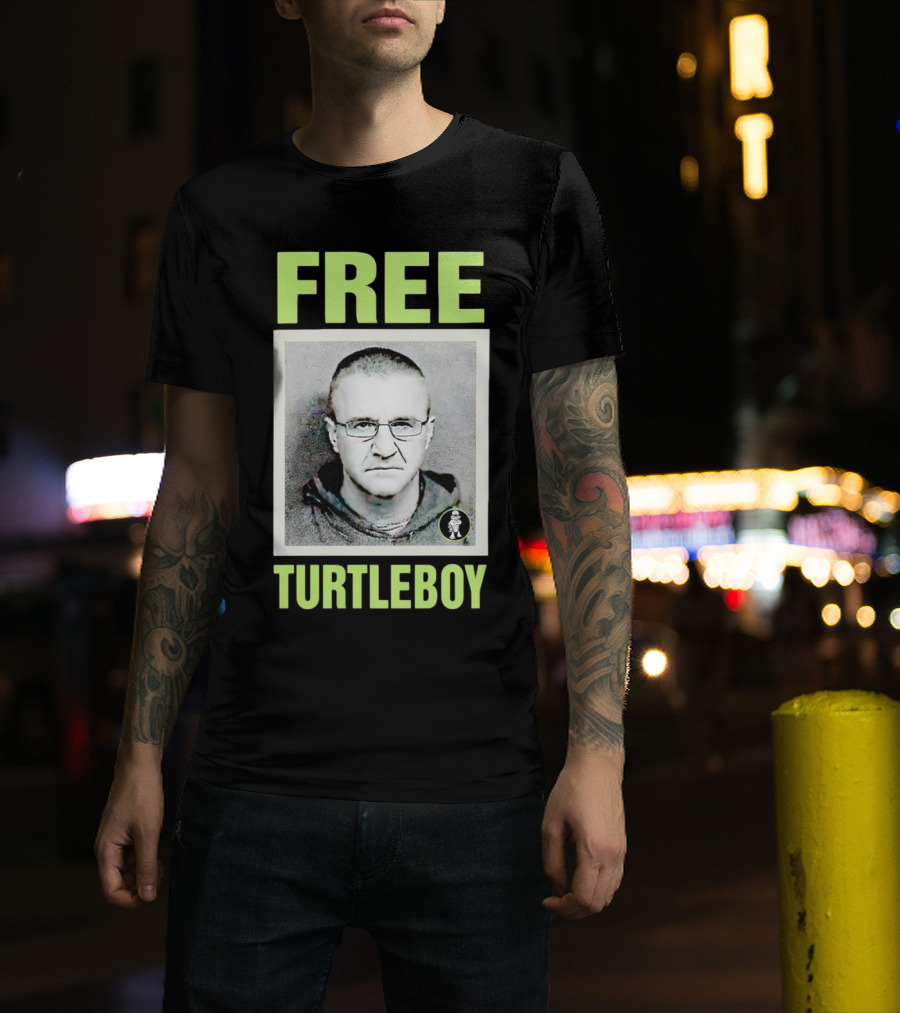 Free Turtleboy Mugshot T-Shirt