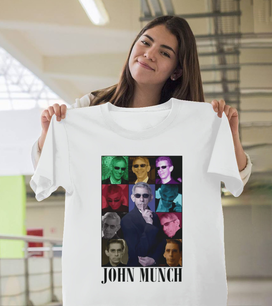 John Munch Multicolor Photo Collage T-Shirt