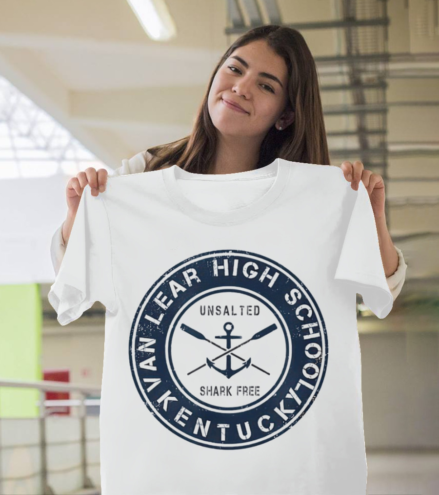 Van Lear High School Kentucky Unsalted Shark Free Anchor and Paddles T-Shirt