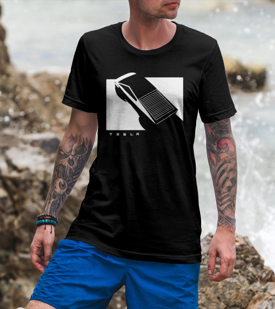 Tesla Cybertruck Monochrome Concept T-Shirt