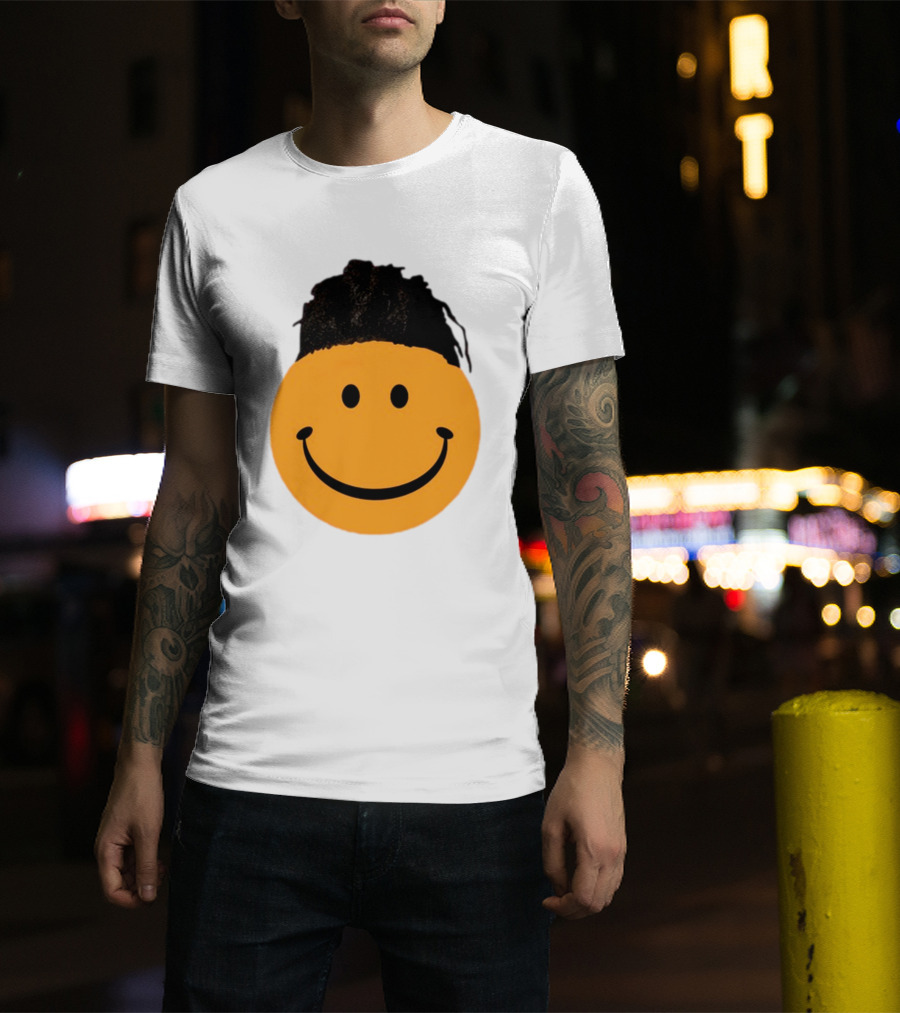 Smiling Face Have A Nice Game Emoji With Hair T-Shirt