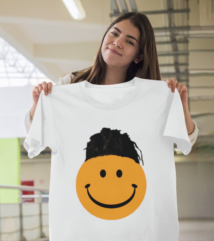 Smiling Face Have A Nice Game Emoji With Hair T-Shirt
