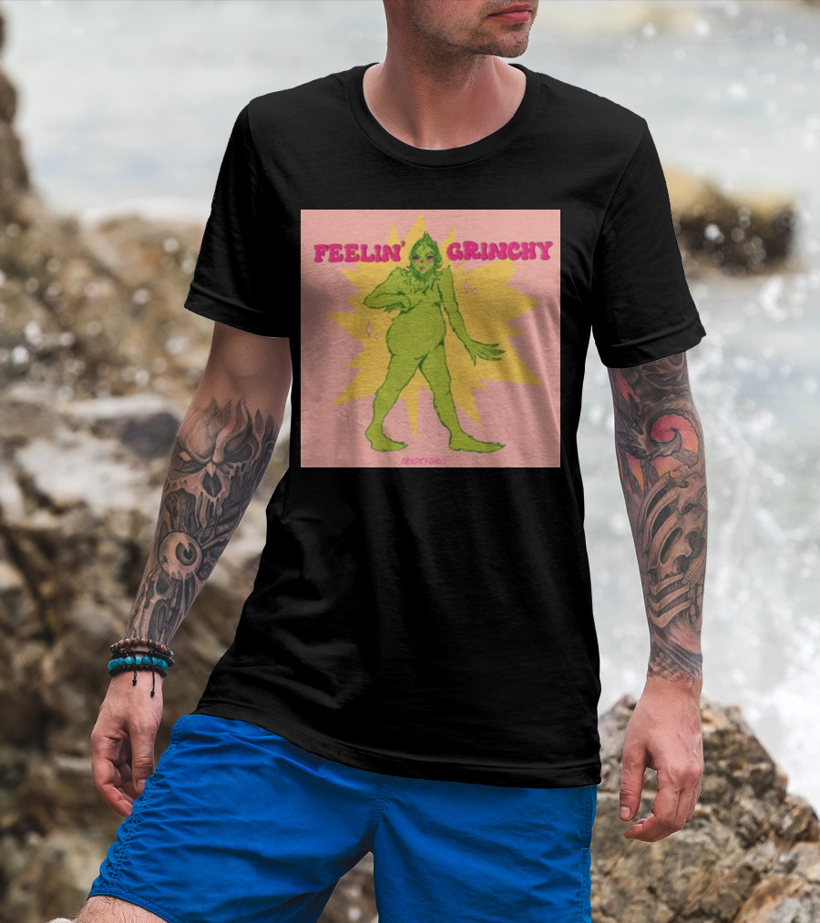 Feelin’ Grinchy Tragicgirls Retro Green Character T-Shirt