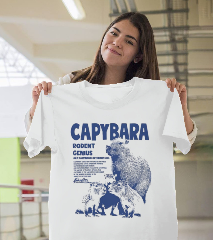 CAPYBARA Rodent Genius Aka Cappincho Or Water Hog T-Shirt