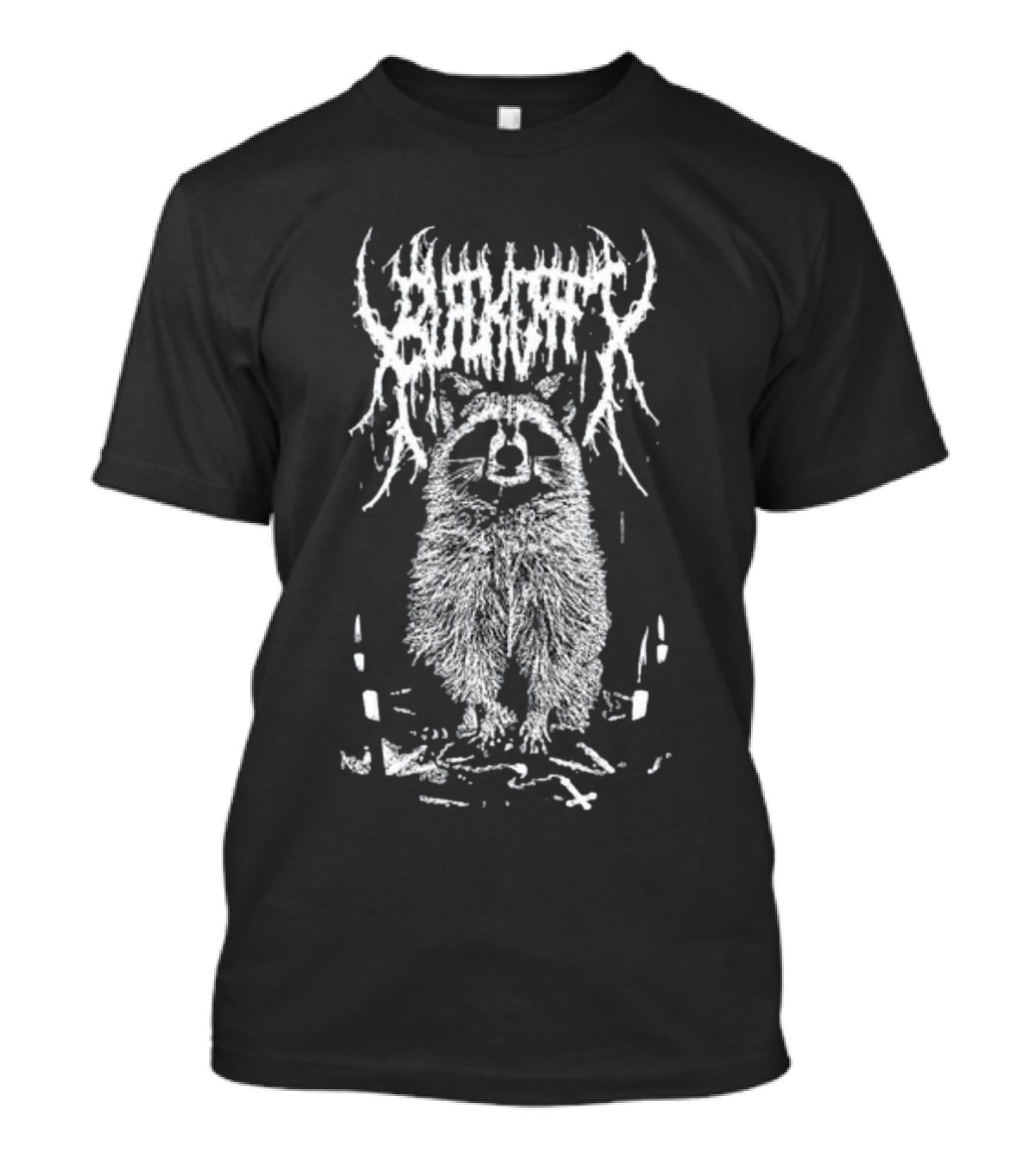 Blackcraft Sleep All Day Sin All Night Raccoon Occult T-Shirt