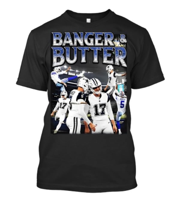 Banger And Butter Football Action With 17 And 5 T-Shirt