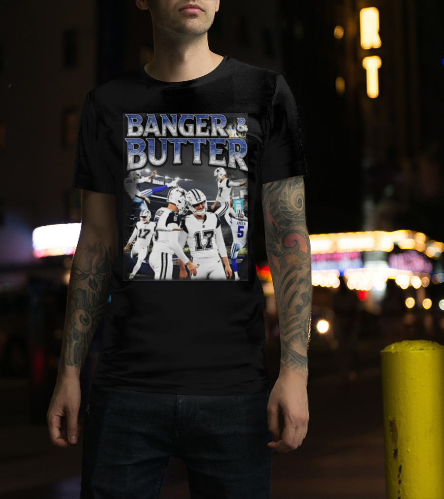 Banger And Butter Football Action With 17 And 5 T-Shirt