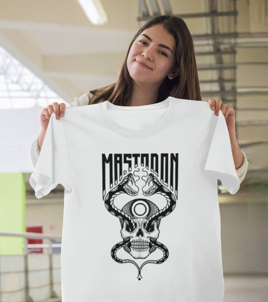 Mastodon Twin Snakes Skull T-Shirt