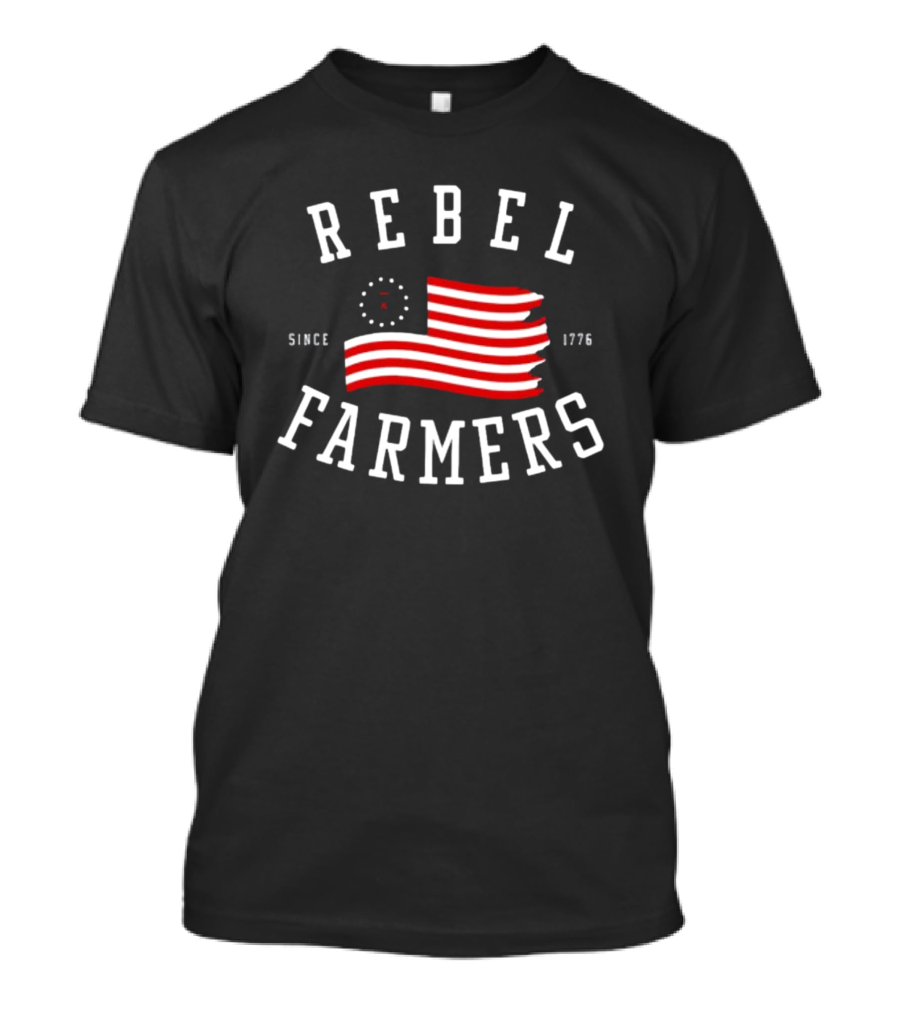 Gatlin Didier Rebel Farmers Since 1776 Flag T-Shirt
