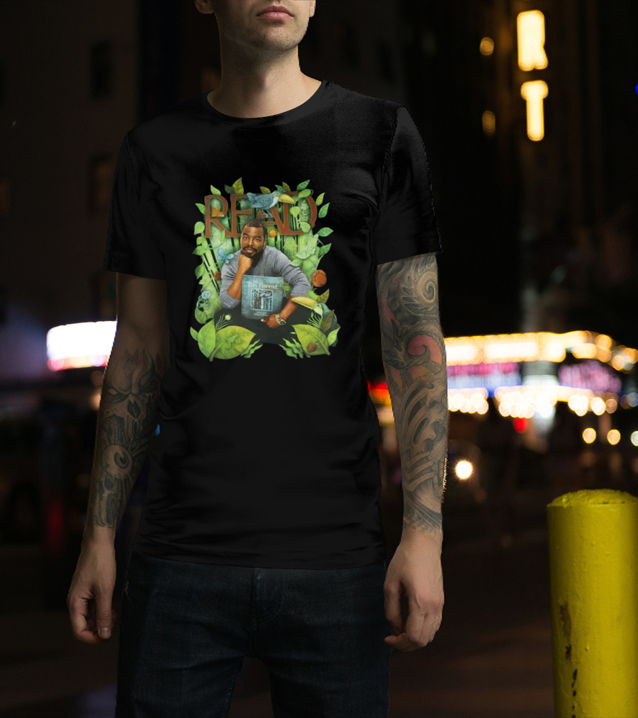 LeVar Burton Read The Tin Forest Surrounded By Lush Greenery And Animals T-Shirt