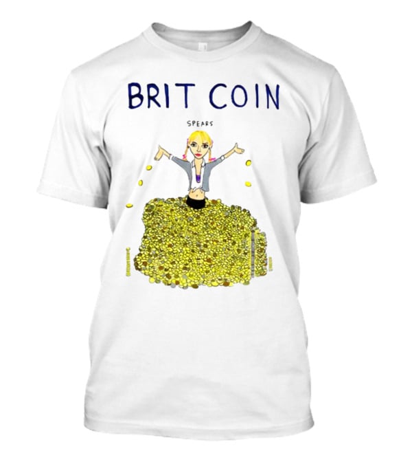 Dave Portnoy Brit Coin Spears Dancing In Gold T-Shirt