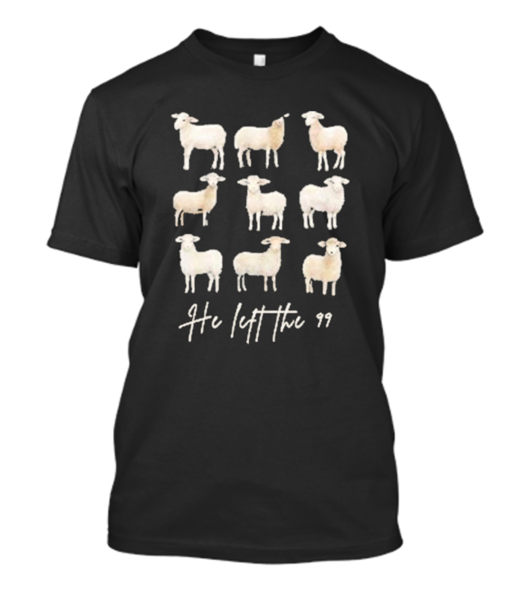 He Left The 99 Women’s Lost Sheep Printed T-Shirt