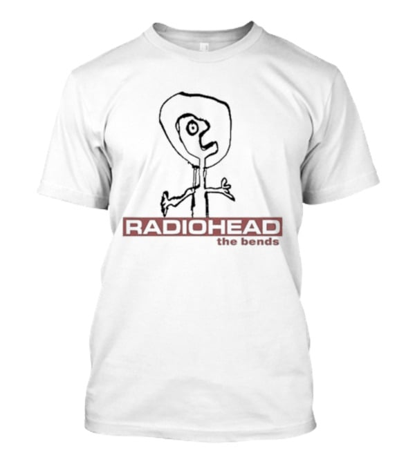 Xiu Shoegaze Radiohead The Bends Iconic Sketch Figure T-Shirt