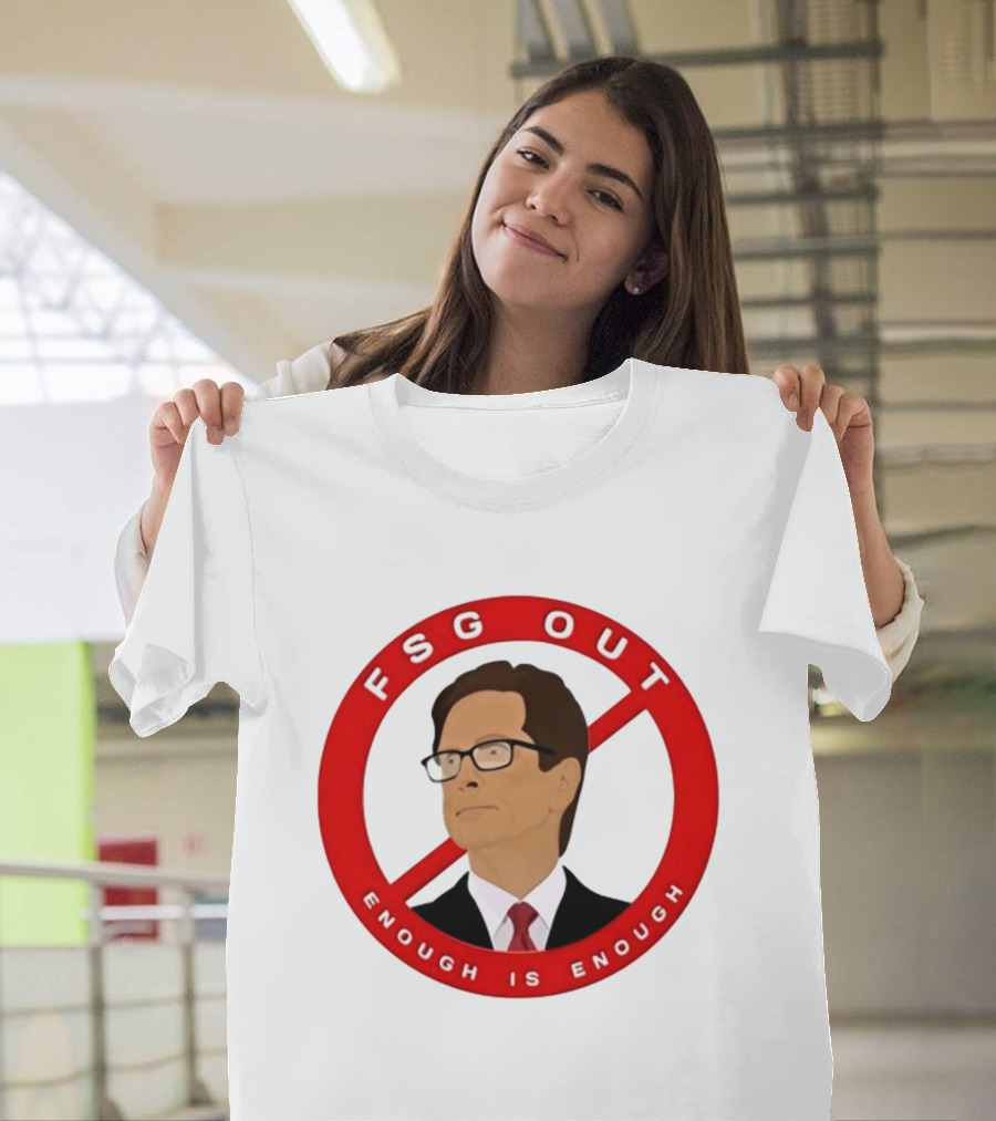 FSG Out Enough Is Enough Red Circle Protest T-Shirt