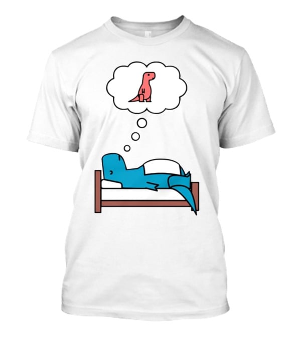 Dinosaur Sweet Dreams BlueRex Sleeping Dinos Dreaming Red Rex T-Shirt