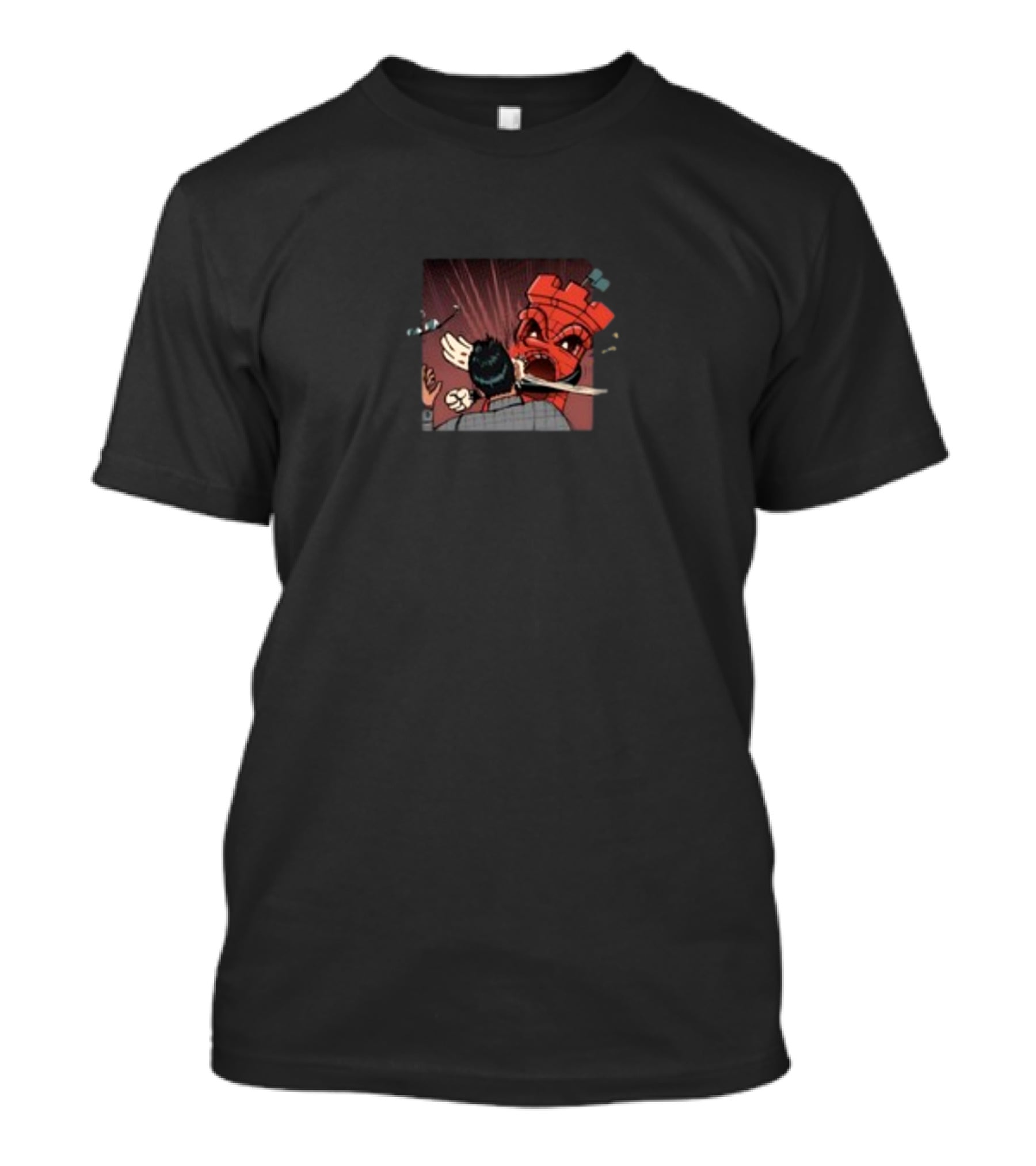 Zitadelle Schelle Schach Turm Comic Szene T-Shirt