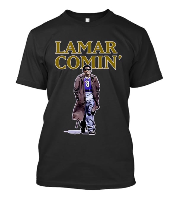 Lamar Comin' Number 8 Cool T-Shirt
