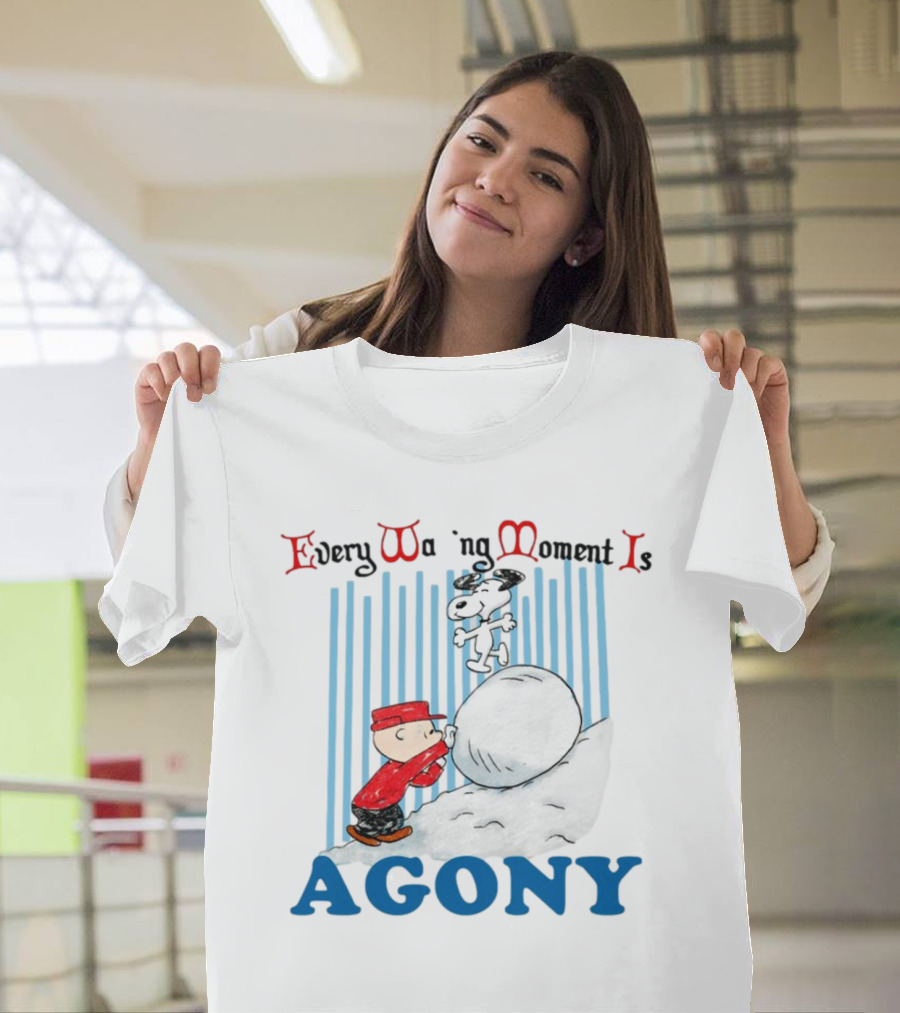 Every Waking Moment Is Agony Sisyphus Dog Cartoon Snowball T-Shirt