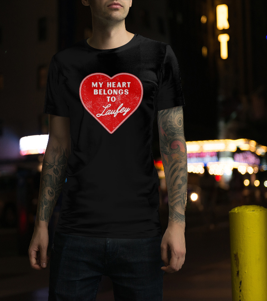 My Heart Belongs To Laufey Red Heart Love T-Shirt