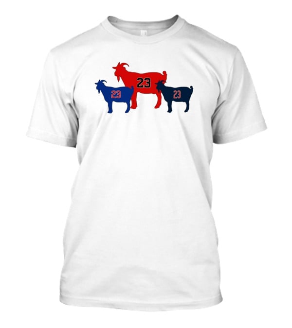 Chicagoats 23 Basketball Goat Trio T-Shirt