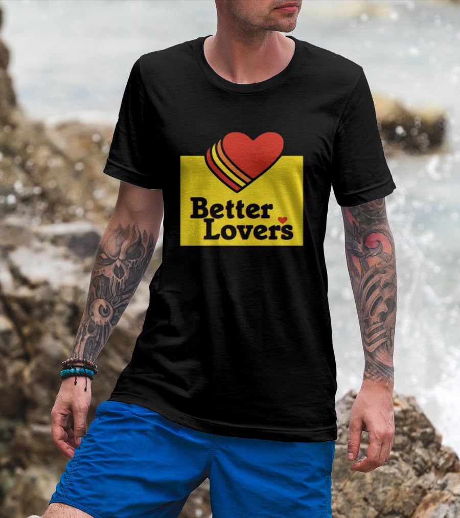 Better Lovers Heart Icon Valentines Day T-Shirt