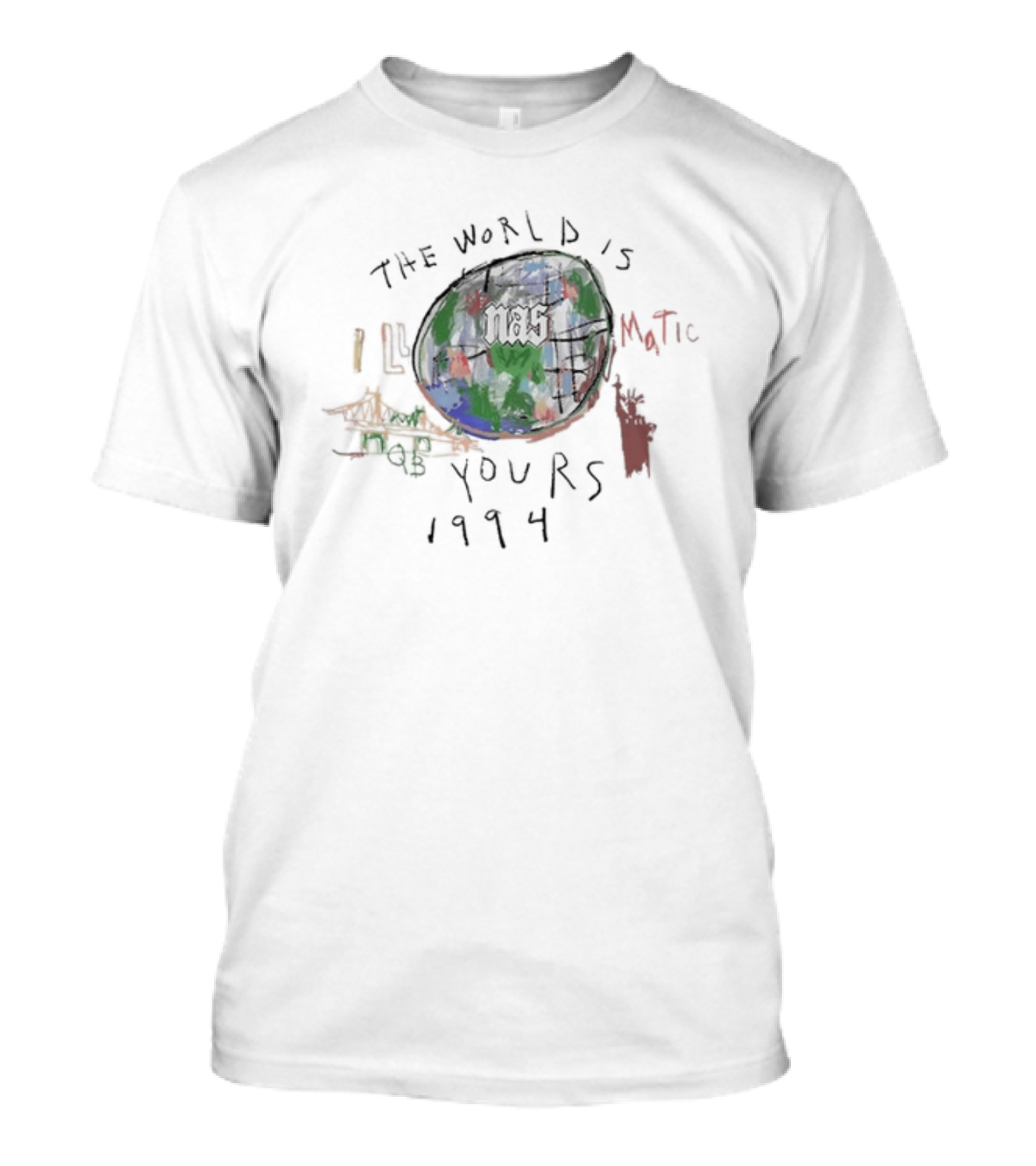 The World Is Yours Nas Illmatic 1994 T-Shirt