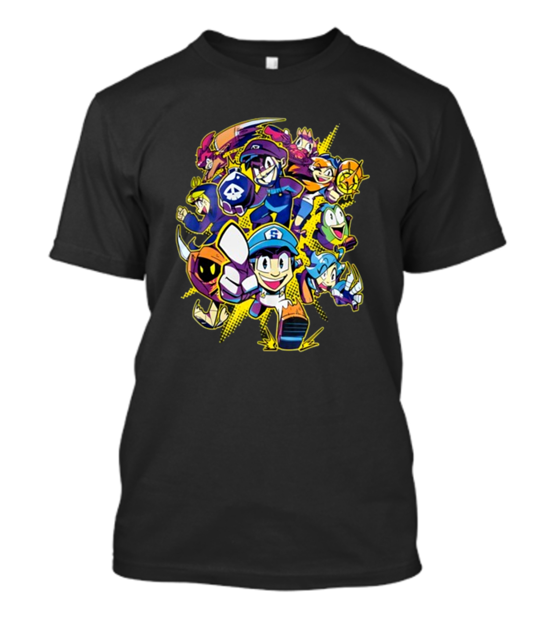 SMG4 All Stars Character Ensemble Gaming Collage T-Shirt