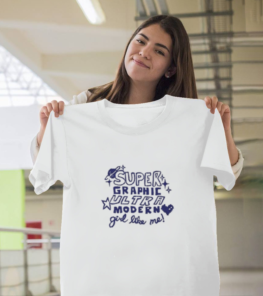 Noexit Super Graphic Ultra Modern Girl Like Me Star Heart T-Shirt