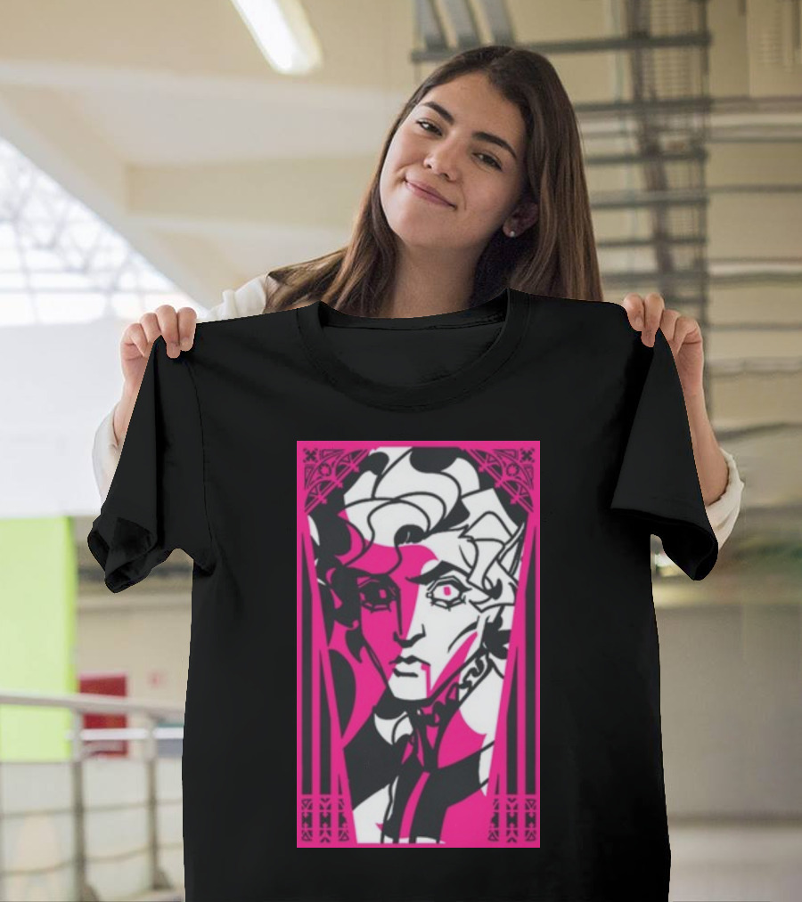 Vespervines Astarion Art Deco Gothic Stained Glass T-Shirt
