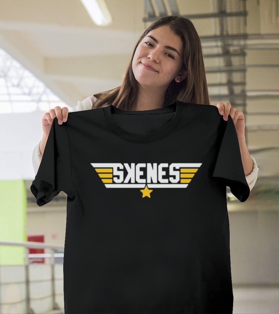 Pgh Skenes Top Gun Winged Logo Star T-Shirt