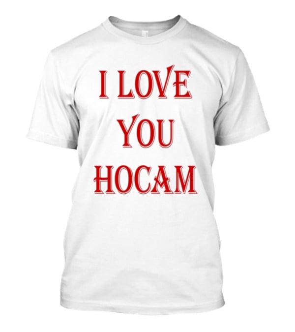 I Love You Hocam Vintage Horror Inspired Font T-Shirt