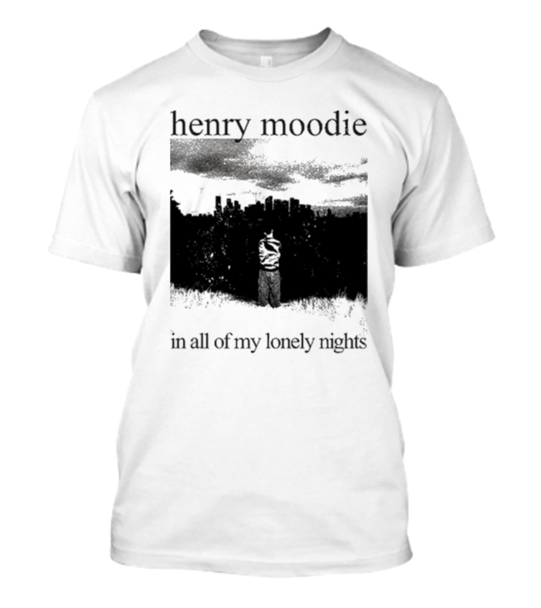 Henry Moodie In All Of My Lonely Nights Dark Skyline Scene T-Shirt