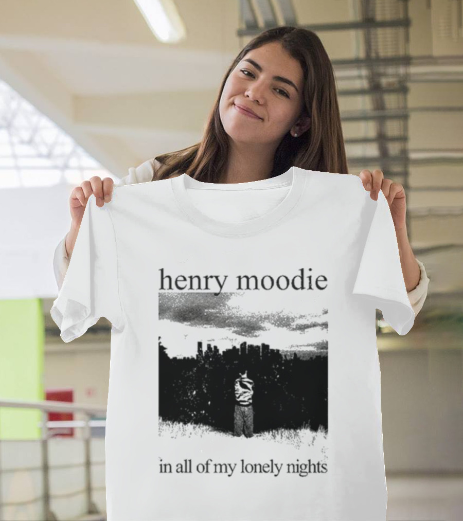 Henry Moodie In All Of My Lonely Nights Dark Skyline Scene T-Shirt