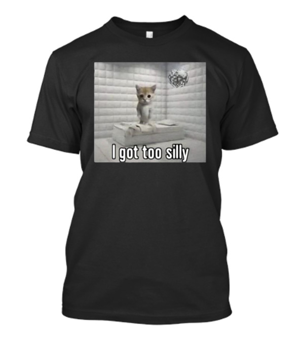 I Got Too Silly Cat Padded Room Disco Ball T-Shirt
