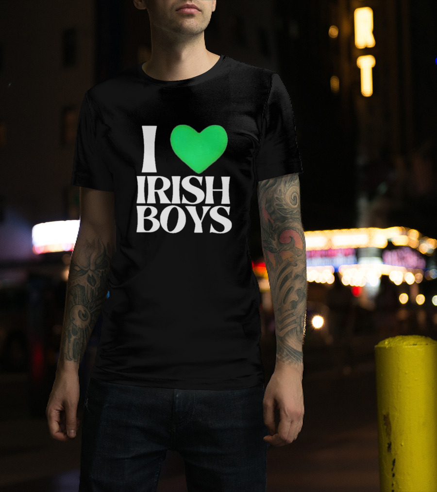 I Heart Irish Boys St. Patrick's Day Love T-Shirt