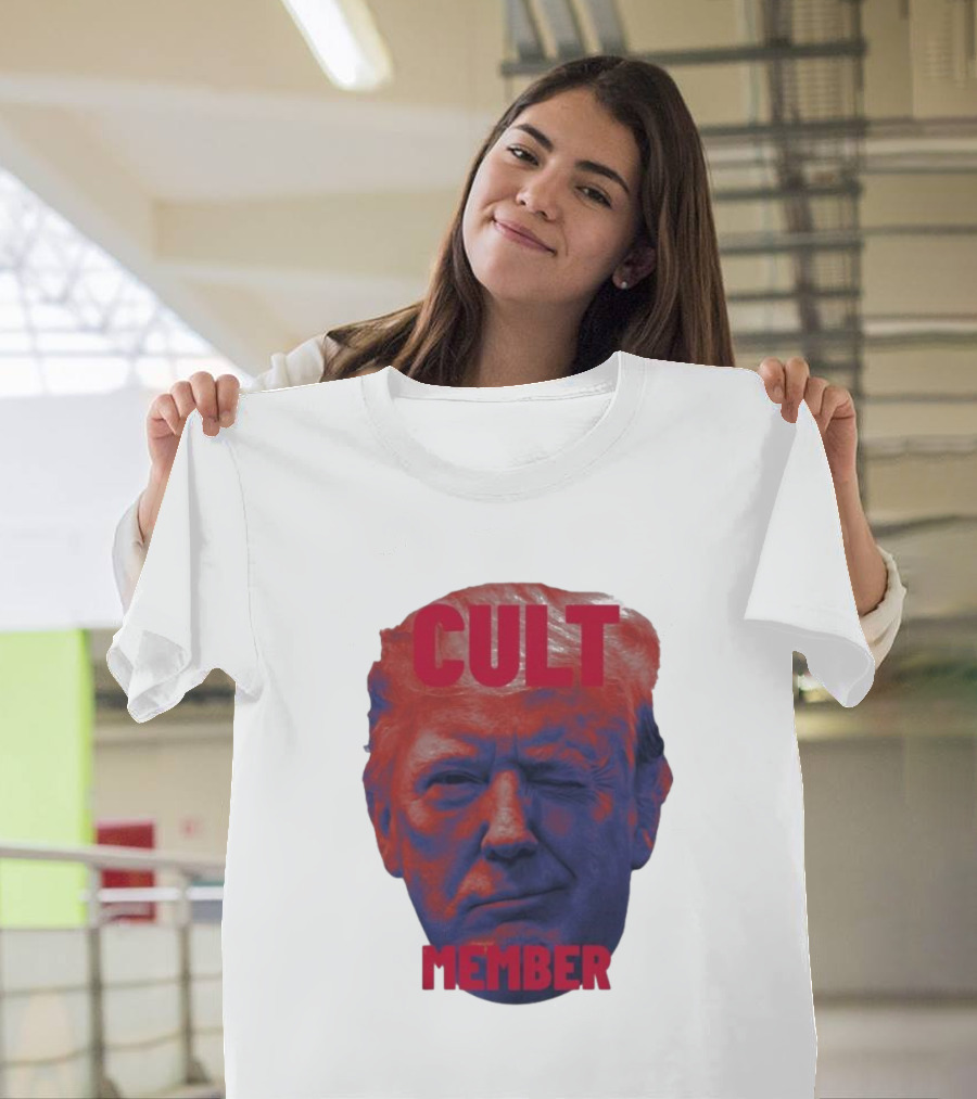 CULT MEMBER Donald Trump Face Images T-Shirt