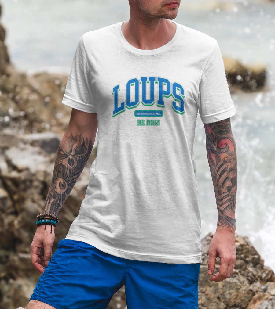 Loups Équipe De Basketball De Bois Rudy Gobert T-Shirt