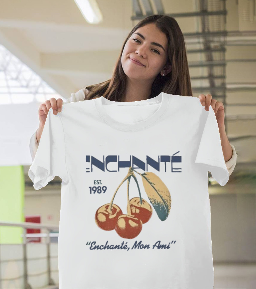 Daniel Ricciardo Enchante Est 1989 Enchanté Mon Ami Cherries T-Shirt