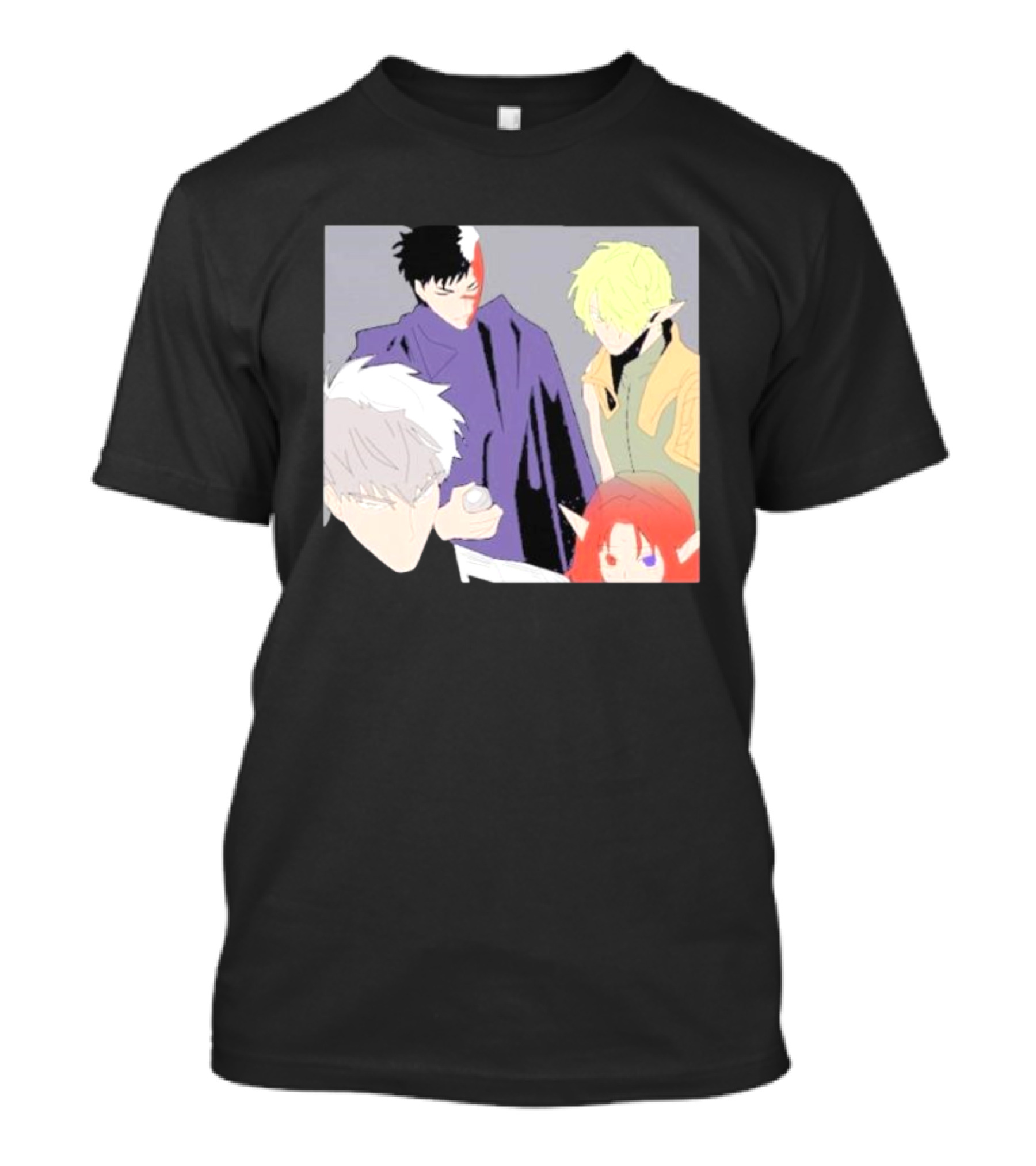 Anime Elf Kingdom Mysterious Characters Quartet T-Shirt
