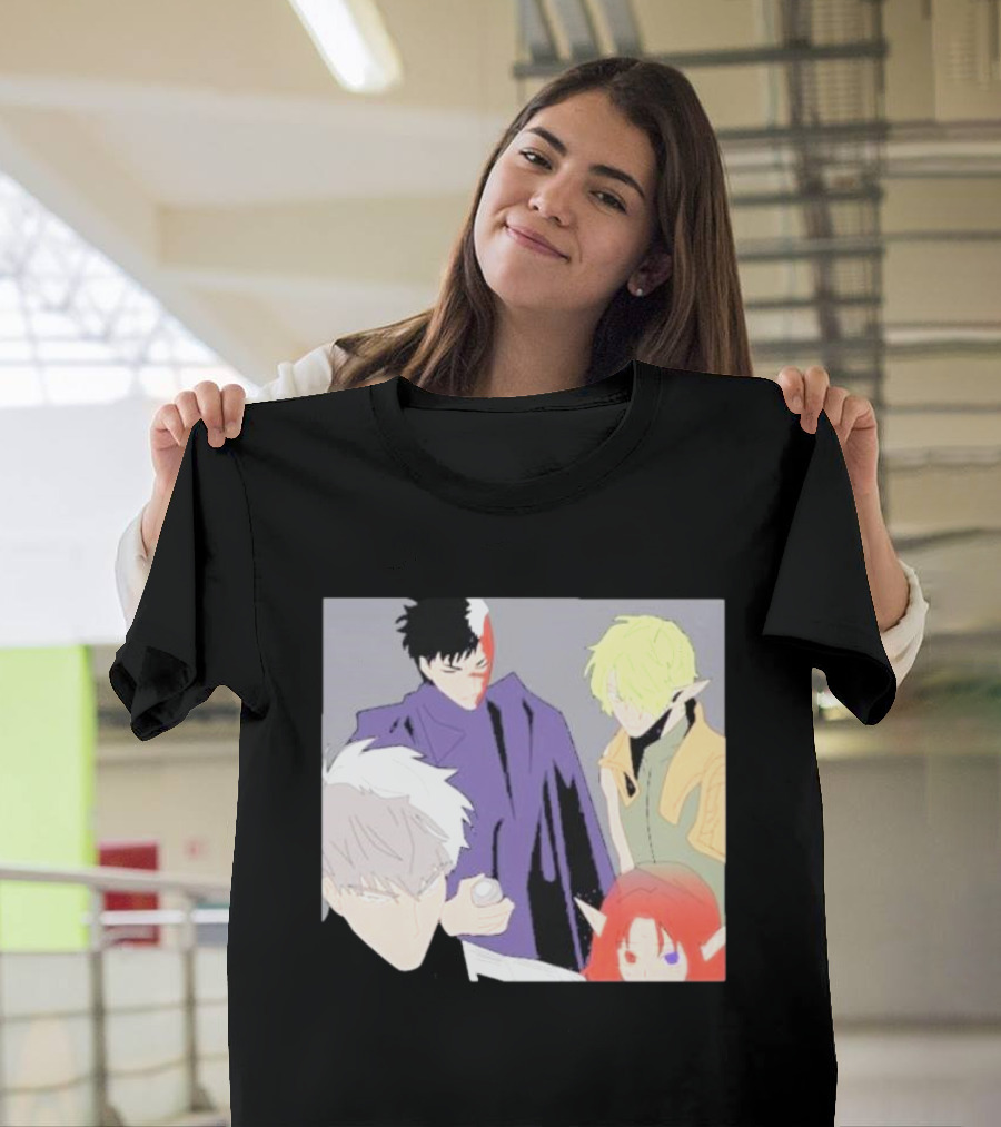 Anime Elf Kingdom Mysterious Characters Quartet T-Shirt