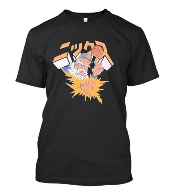 Big Knick Energy Anime Knicks Wizard Basketball Wizardry In Japanese T-Shirt