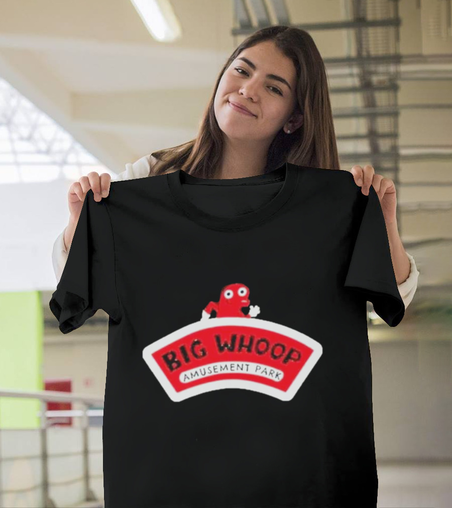 Big Whoop Amusement Park Red Mascot T-Shirt