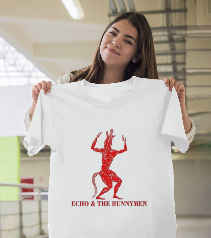 Echo and The Bunnymen Bring On The Dancing Horses Red Mythical Centaur T-Shirt