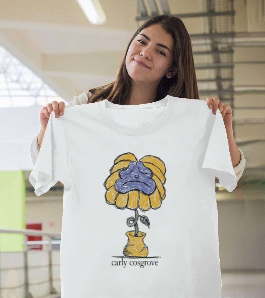 Carly Cosgrove Sad Face Flowerpot T-Shirt