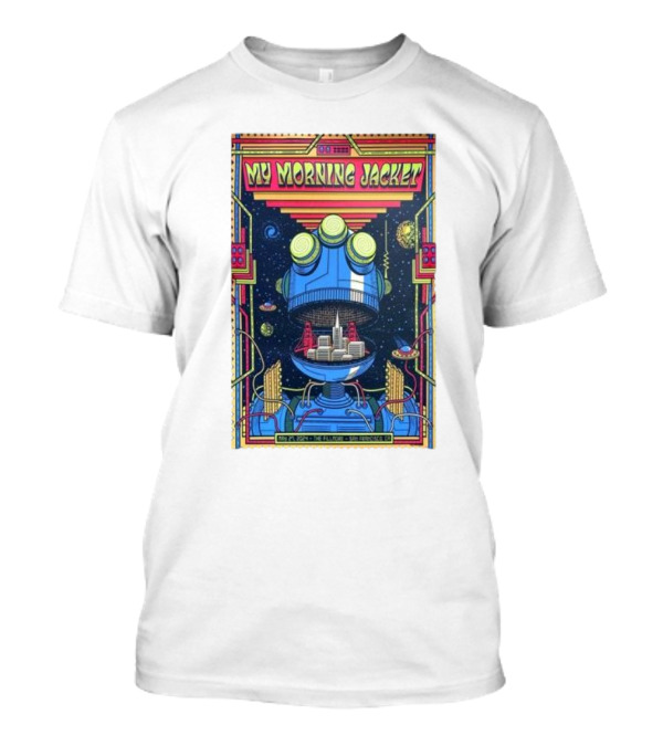 My Morning Jacket The Fillmore San Francisco May 27 2024 Psychedelic Robot Cityscape T-Shirt